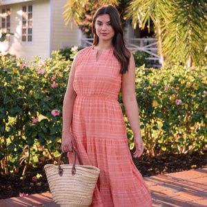 Gal Meets Glam Fiona Coral Maxi Dress 6 NWT